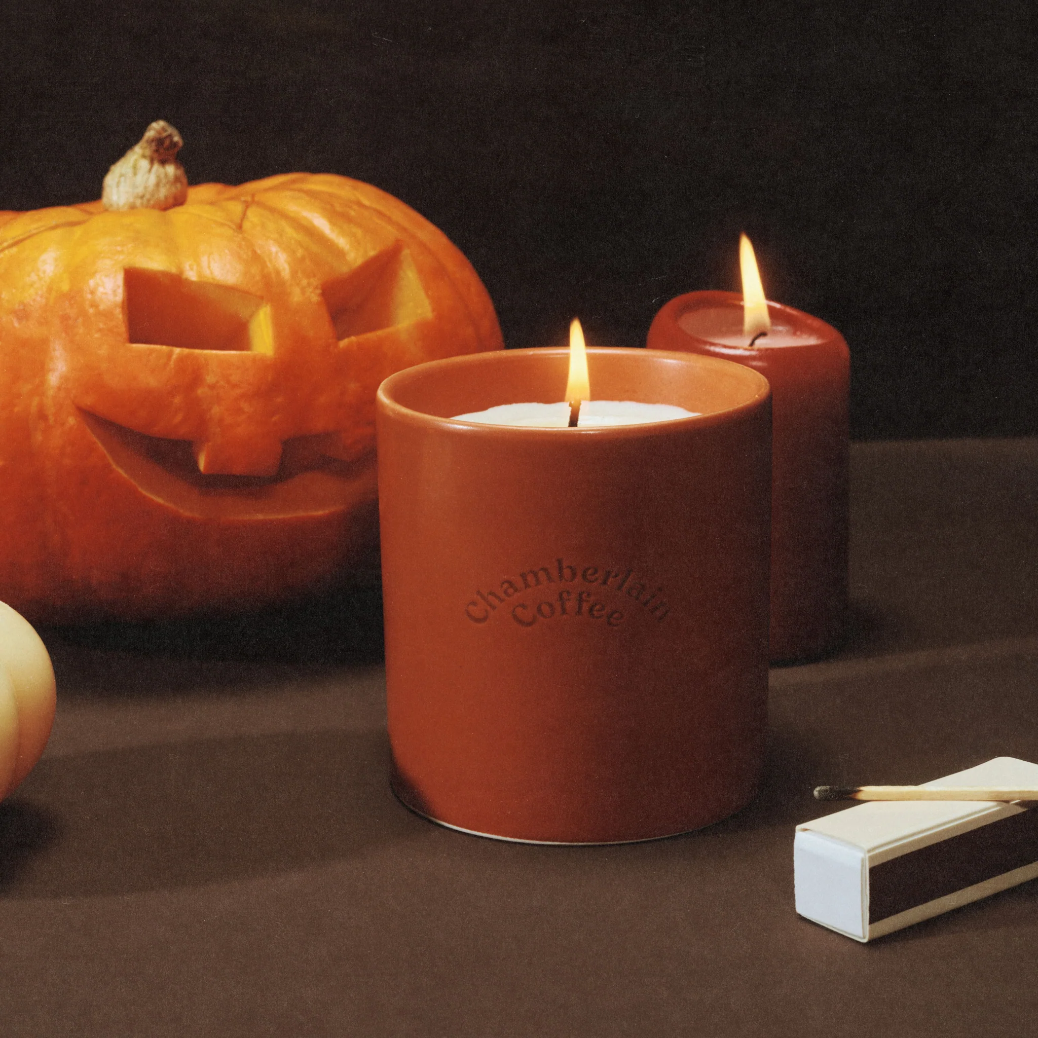 Pumpkin Ceramic Candle - Image 4